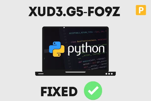 how to fix xud3.g5-fo9z python