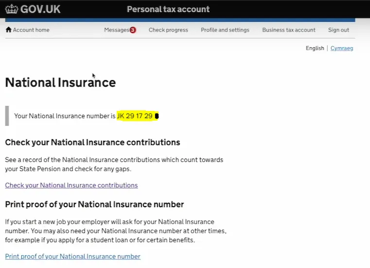 how do i find out my national insurance number
